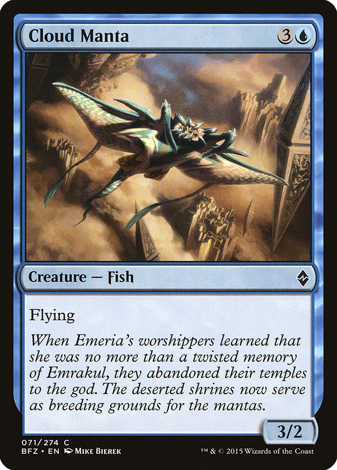 Cloud Manta [Battle for Zendikar] MTG Single Magic: The Gathering | Red Claw Gaming