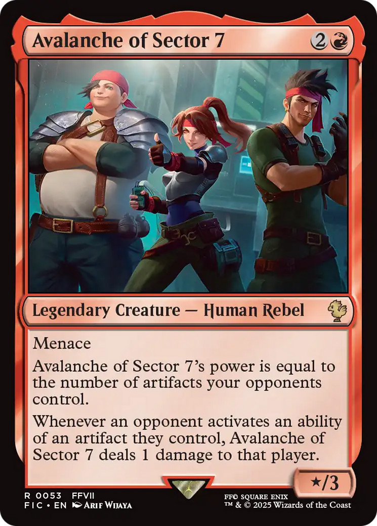 Avalanche of Sector 7 [FINAL FANTASY Commander] MTG Single Magic: The Gathering | Red Claw Gaming