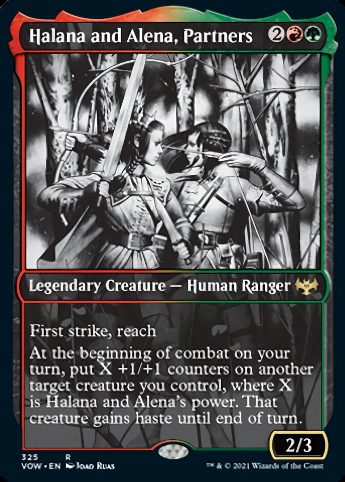 Halana and Alena, Partners (Showcase Eternal Night) [Innistrad: Crimson Vow] MTG Single Magic: The Gathering | Red Claw Gaming