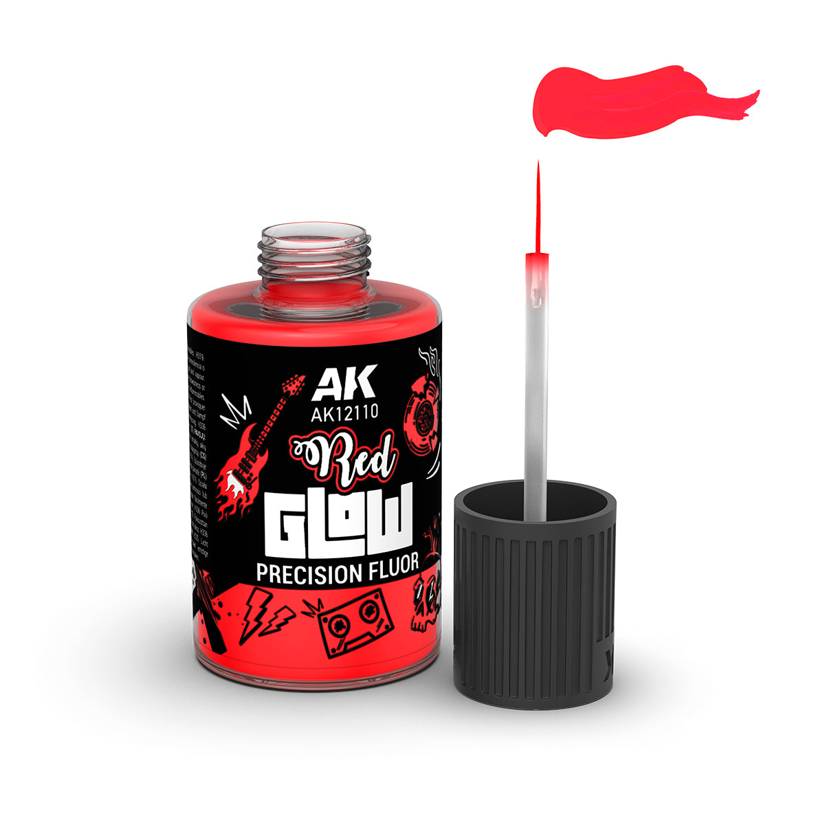 AK Interactive Red Glow Precision Fluor 30ml | Red Claw Gaming