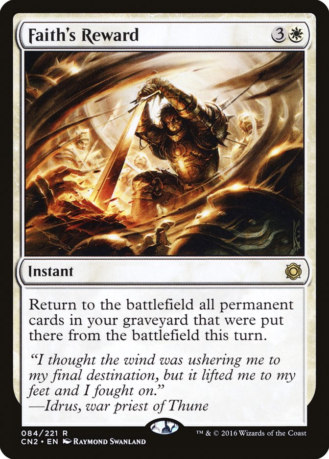 Faith's Reward [Conspiracy: Take the Crown] MTG Single Magic: The Gathering | Red Claw Gaming