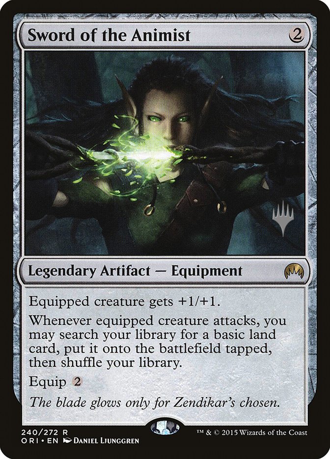 Sword of the Animist [Magic Origins Promos] MTG Single Magic: The Gathering | Red Claw Gaming