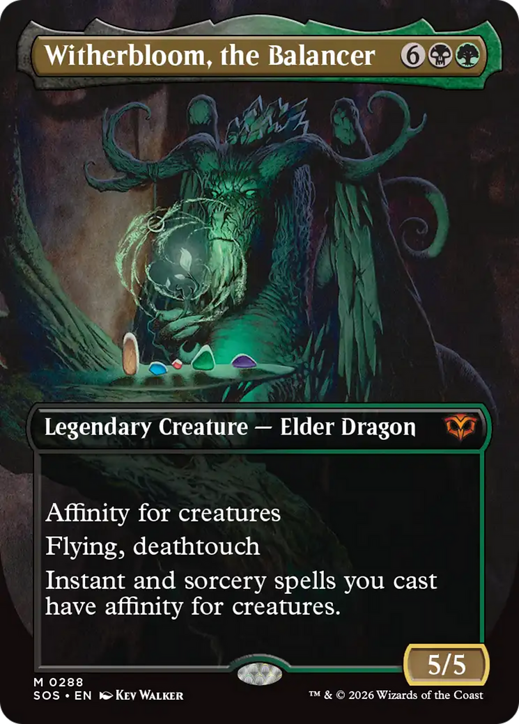 Witherbloom, the Balancer (Borderless) [Secrets of Strixhaven] MTG Single Magic: The Gathering | Red Claw Gaming