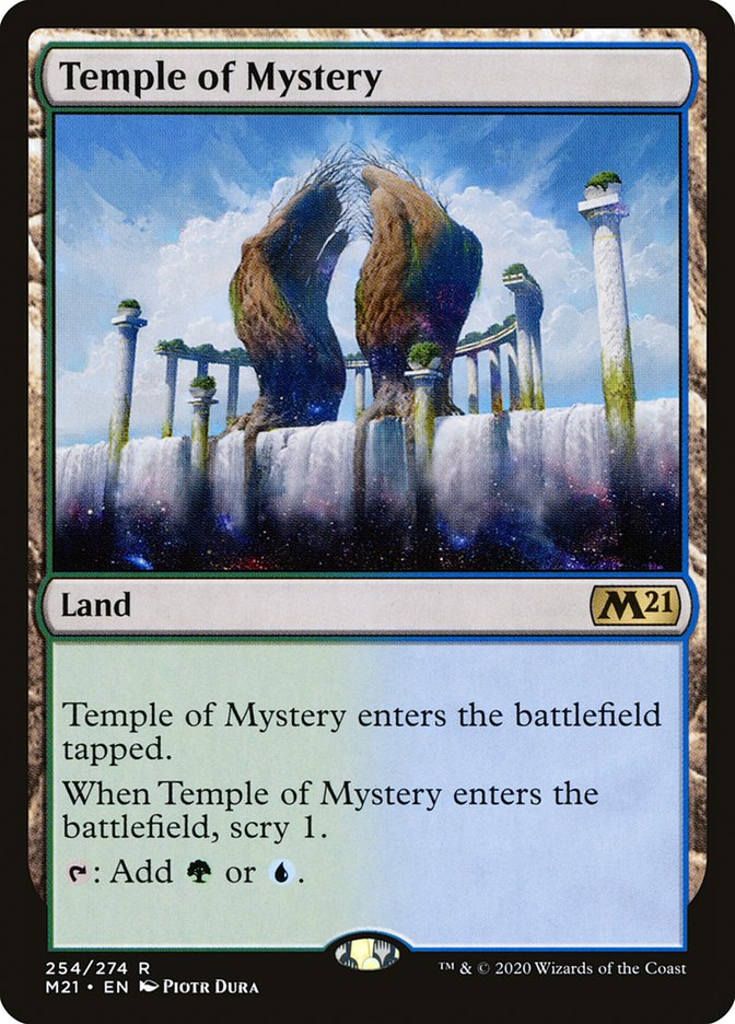 Temple of Mystery [Core Set 2021] MTG Single Magic: The Gathering | Red Claw Gaming