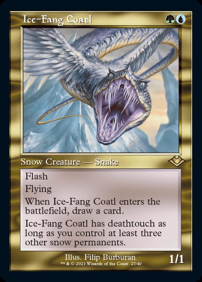 Ice-Fang Coatl (Retro) [Modern Horizons] MTG Single Magic: The Gathering | Red Claw Gaming