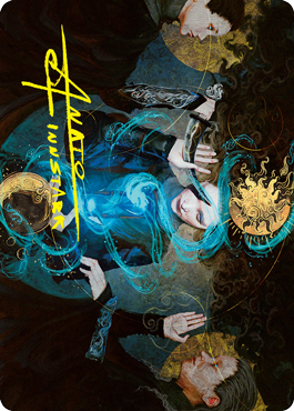 Witness the Future Art Card (Gold-Stamped Signature) [Innistrad: Crimson Vow Art Series] MTG Single Magic: The Gathering | Red Claw Gaming