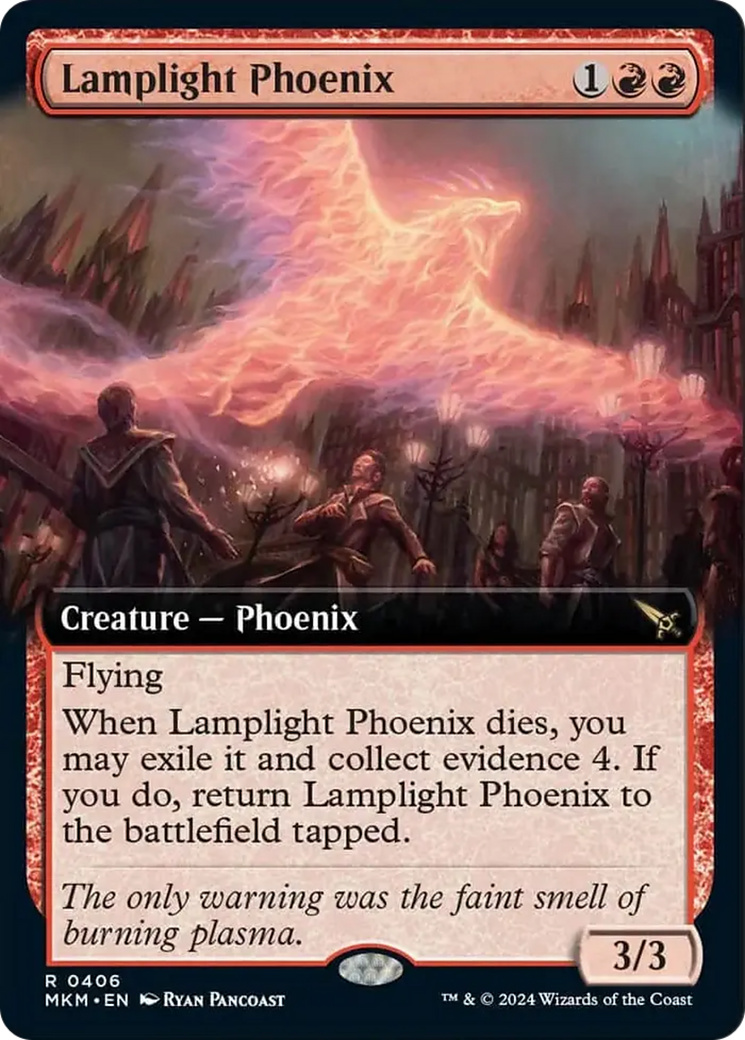 Lamplight Phoenix (Extended Art) [Murders at Karlov Manor] MTG Single Magic: The Gathering    | Red Claw Gaming