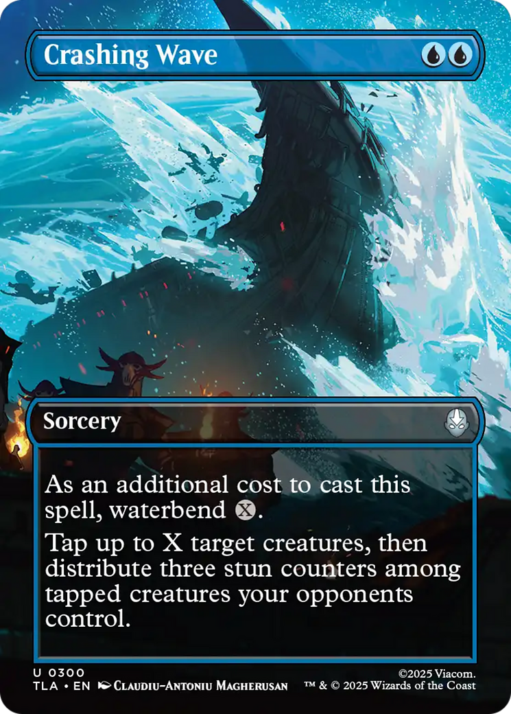 Crashing Wave (Borderless) [Avatar: The Last Airbender] MTG Single Magic: The Gathering | Red Claw Gaming