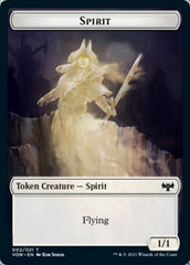 Wolf (011) // Spirit (002) Double-Sided Token [Innistrad: Crimson Vow Tokens] MTG Single Magic: The Gathering | Red Claw Gaming