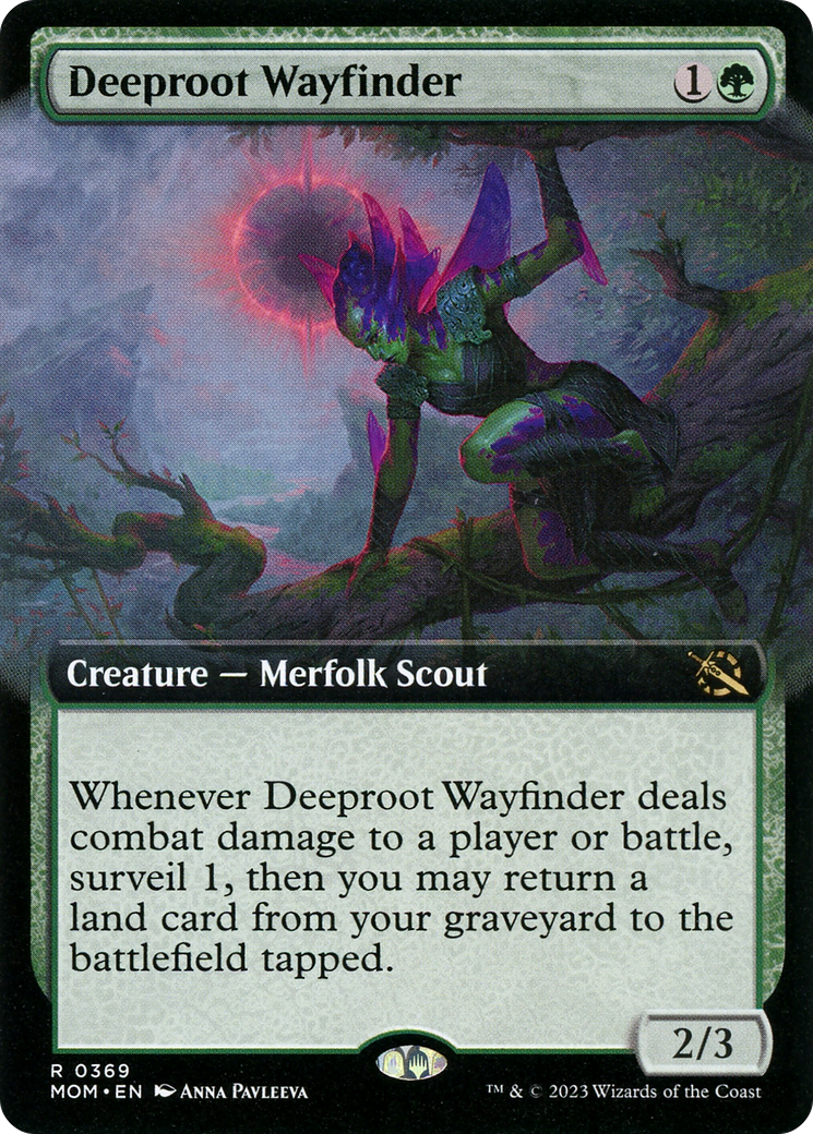 Deeproot Wayfinder (Extended Art) [March of the Machine] MTG Single Magic: The Gathering    | Red Claw Gaming