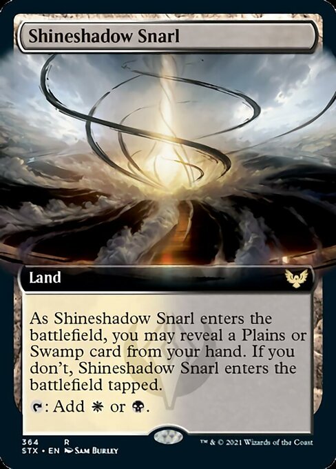 Shineshadow Snarl (Extended Art) [Strixhaven: School of Mages] MTG Single Magic: The Gathering | Red Claw Gaming