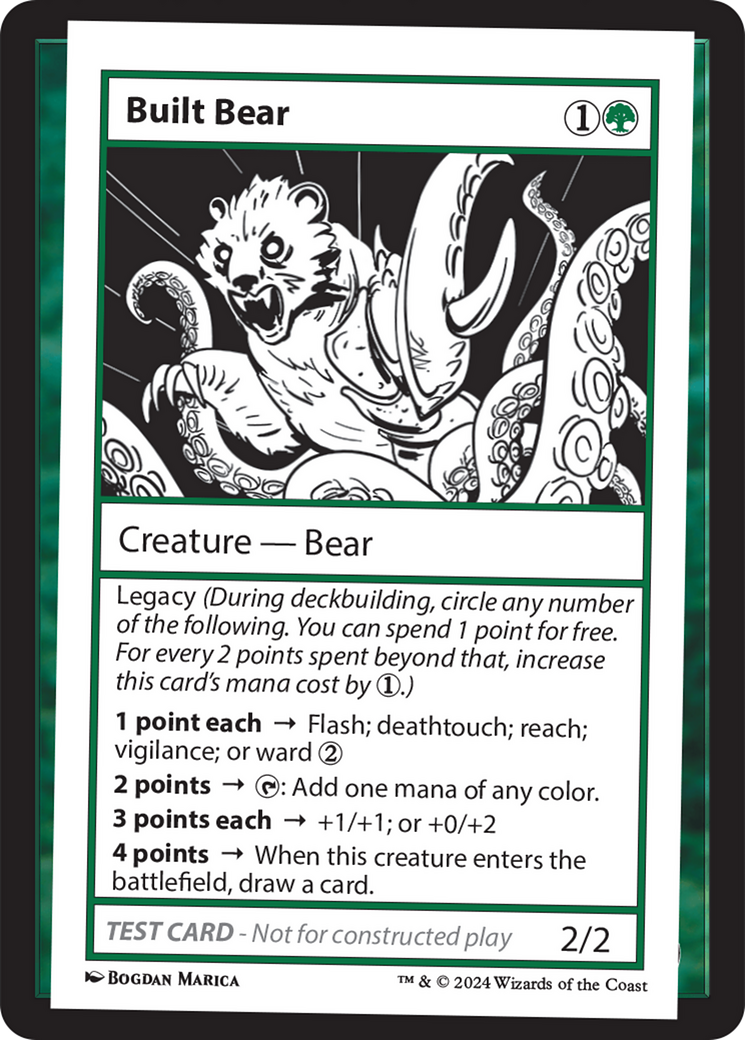 Built Bear [Mystery Booster 2 Playtest Cards] MTG Single Magic: The Gathering | Red Claw Gaming
