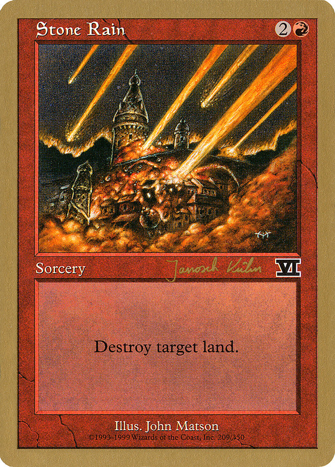 Stone Rain (Janosch Kuhn) [World Championship Decks 2000] MTG Single Magic: The Gathering | Red Claw Gaming