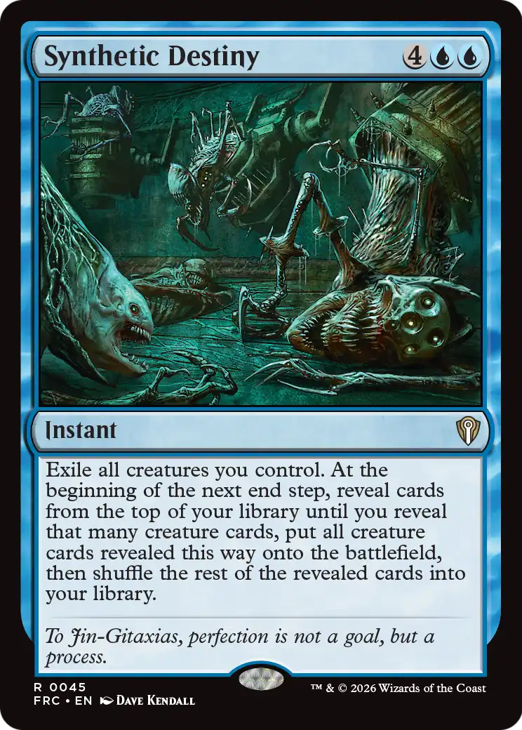Synthetic Destiny [Reality Fracture Commander] MTG Single Magic: The Gathering | Red Claw Gaming
