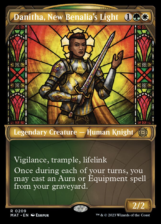 Danitha, New Benalia's Light (Showcase Halo Foil) [March of the Machine: The Aftermath] MTG Single Magic: The Gathering | Red Claw Gaming