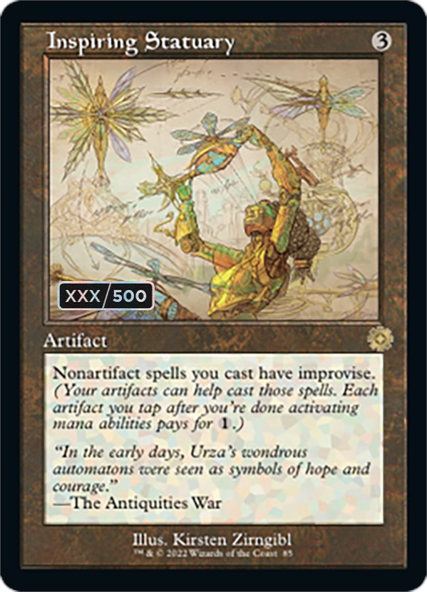 Inspiring Statuary (Retro Schematic) (Serialized) [The Brothers' War Retro Artifacts] MTG Single Magic: The Gathering | Red Claw Gaming