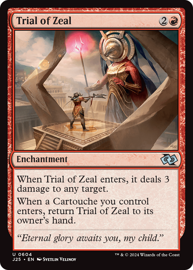 Trial of Zeal [Foundations Jumpstart] MTG Single Magic: The Gathering | Red Claw Gaming