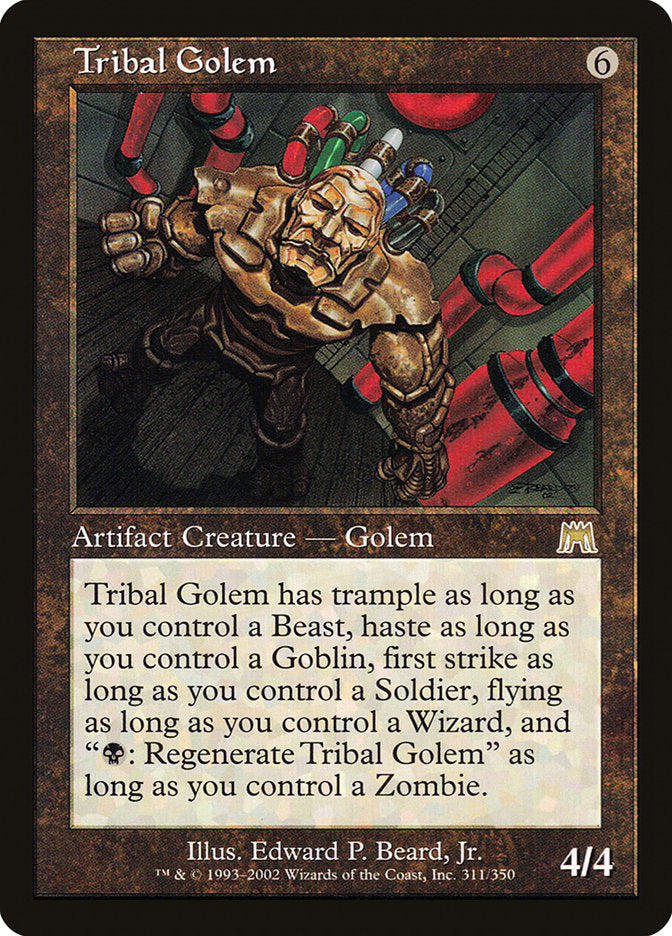 Tribal Golem [Onslaught] MTG Single Magic: The Gathering | Red Claw Gaming