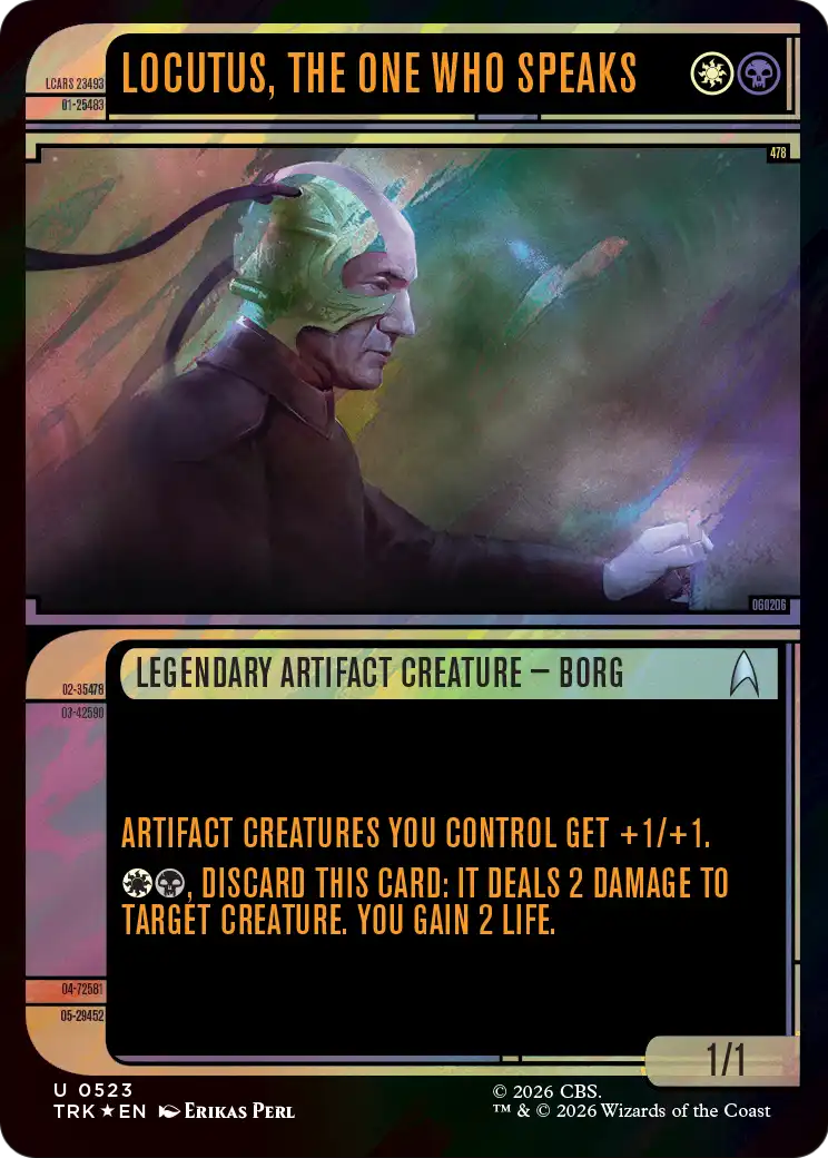 Locutus, the One Who Speaks (Showcase) (Surge Foil) [Star Trek] MTG Single Magic: The Gathering | Red Claw Gaming
