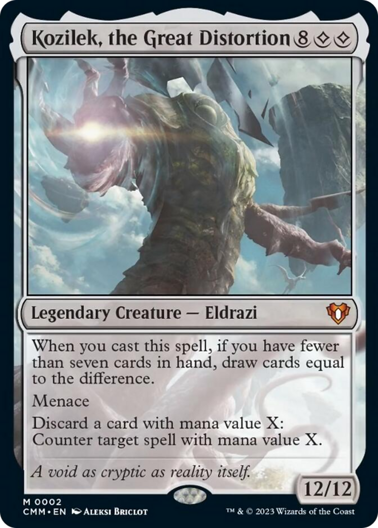 Kozilek, the Great Distortion [Commander Masters] MTG Single Magic: The Gathering | Red Claw Gaming