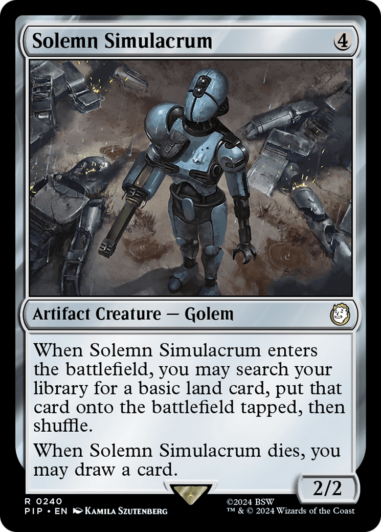 Solemn Simulacrum [Fallout] MTG Single Magic: The Gathering    | Red Claw Gaming