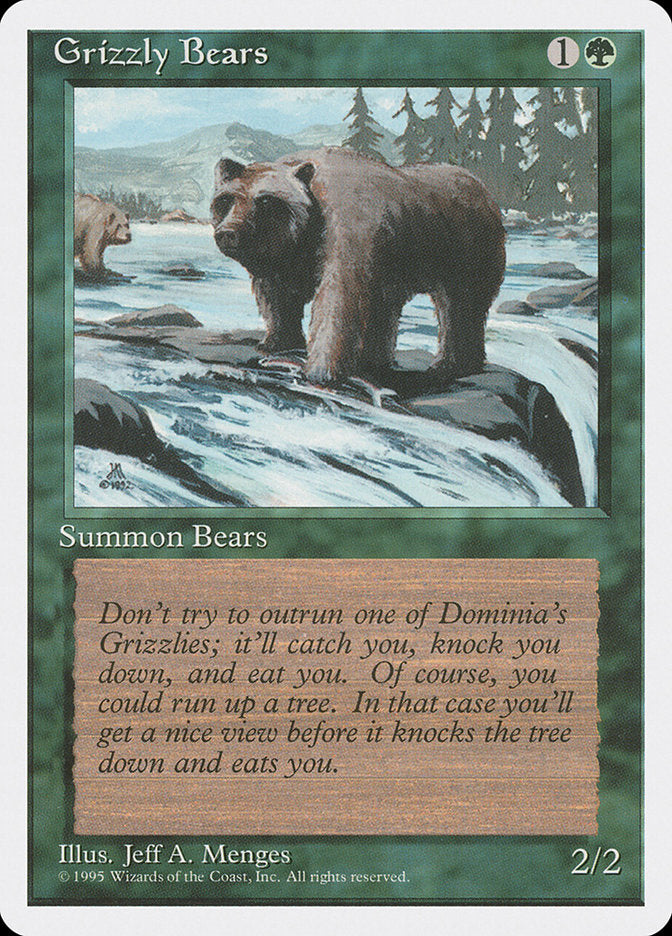 Grizzly Bears [Fourth Edition] MTG Single Magic: The Gathering | Red Claw Gaming