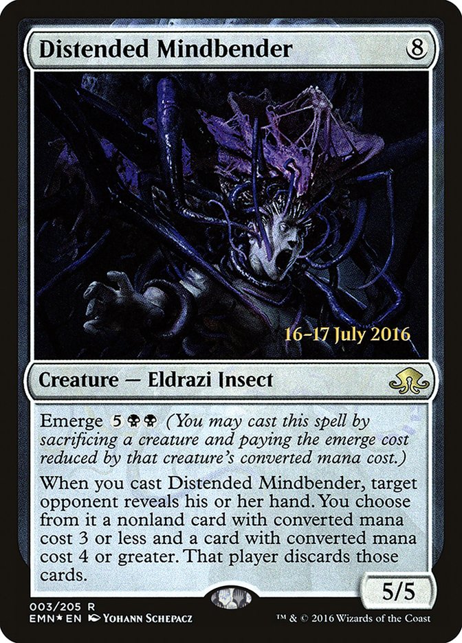 Distended Mindbender [Eldritch Moon Prerelease Promos] MTG Single Magic: The Gathering | Red Claw Gaming
