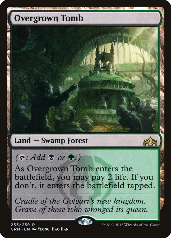 Overgrown Tomb [Guilds of Ravnica] MTG Single Magic: The Gathering | Red Claw Gaming