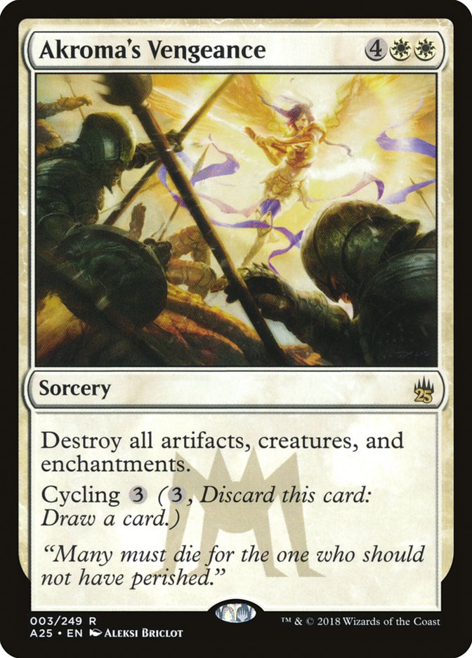 Akroma's Vengeance [Masters 25] MTG Single Magic: The Gathering | Red Claw Gaming