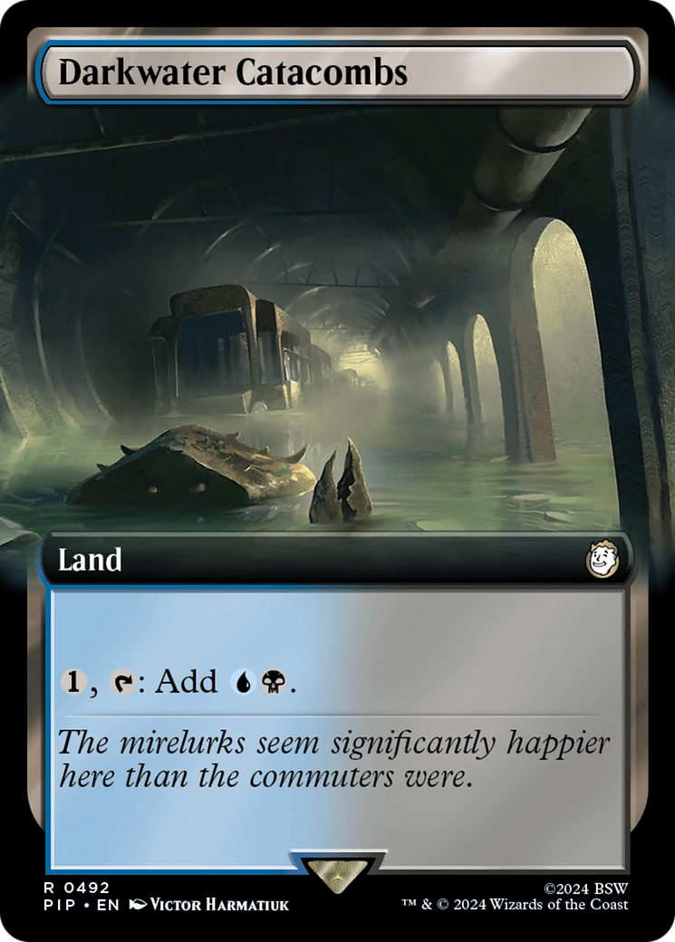 Darkwater Catacombs (Extended Art) [Fallout] MTG Single Magic: The Gathering | Red Claw Gaming