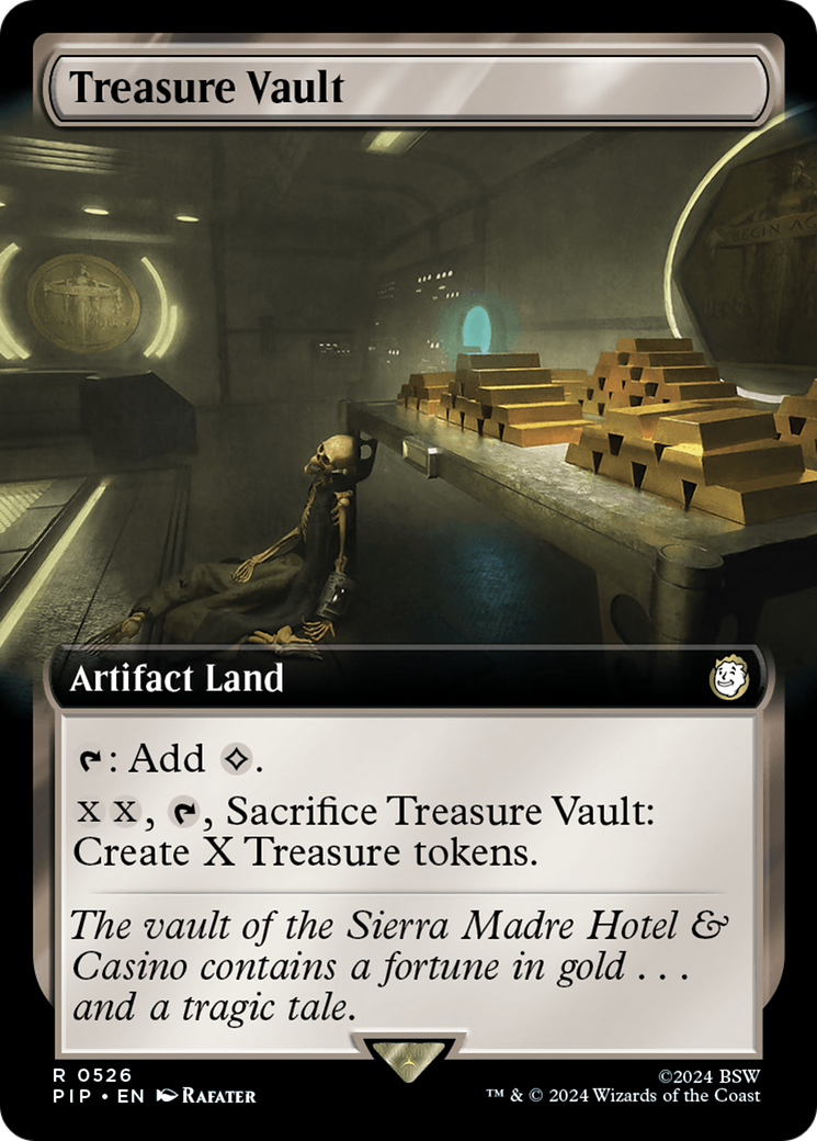 Treasure Vault (Extended Art) [Fallout] MTG Single Magic: The Gathering | Red Claw Gaming