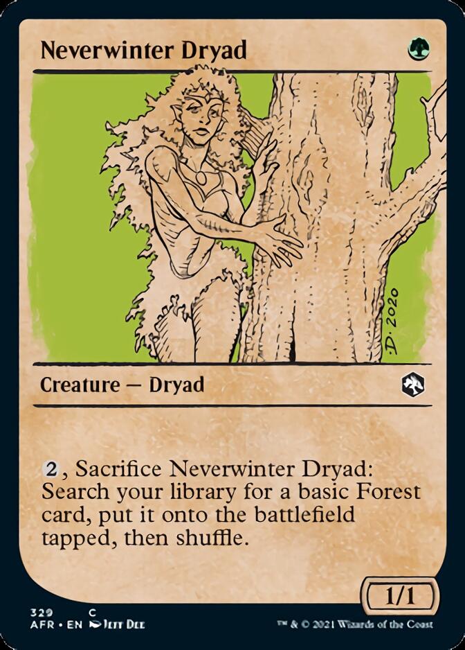Neverwinter Dryad (Showcase) [Dungeons & Dragons: Adventures in the Forgotten Realms] MTG Single Magic: The Gathering | Red Claw Gaming