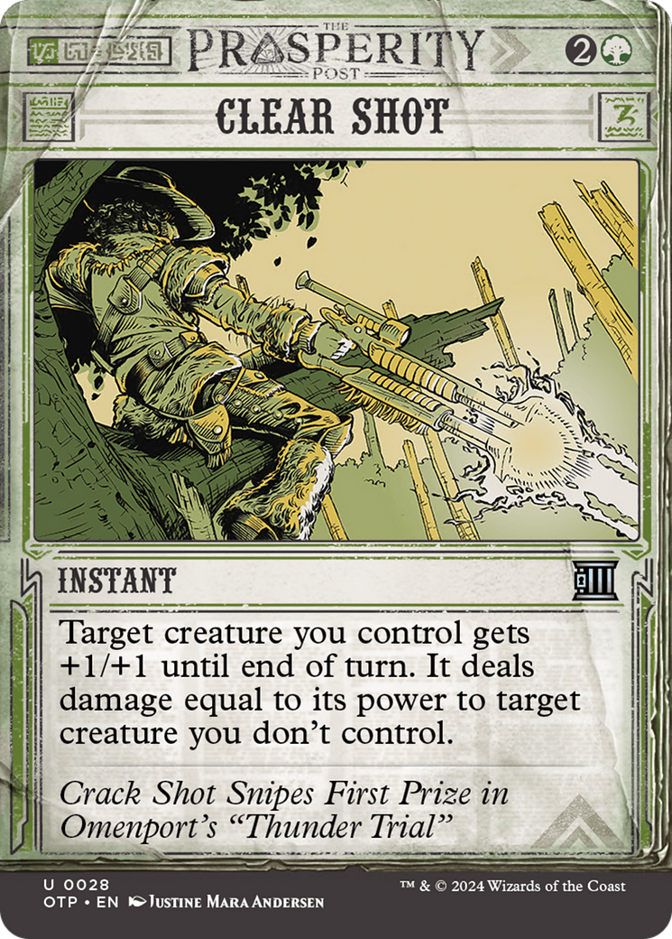 Clear Shot [Outlaws of Thunder Junction: Breaking News] MTG Single Magic: The Gathering | Red Claw Gaming