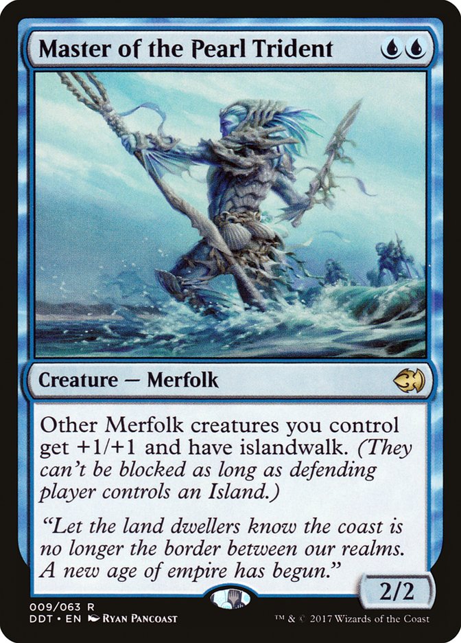 Master of the Pearl Trident [Duel Decks: Merfolk vs. Goblins] MTG Single Magic: The Gathering | Red Claw Gaming