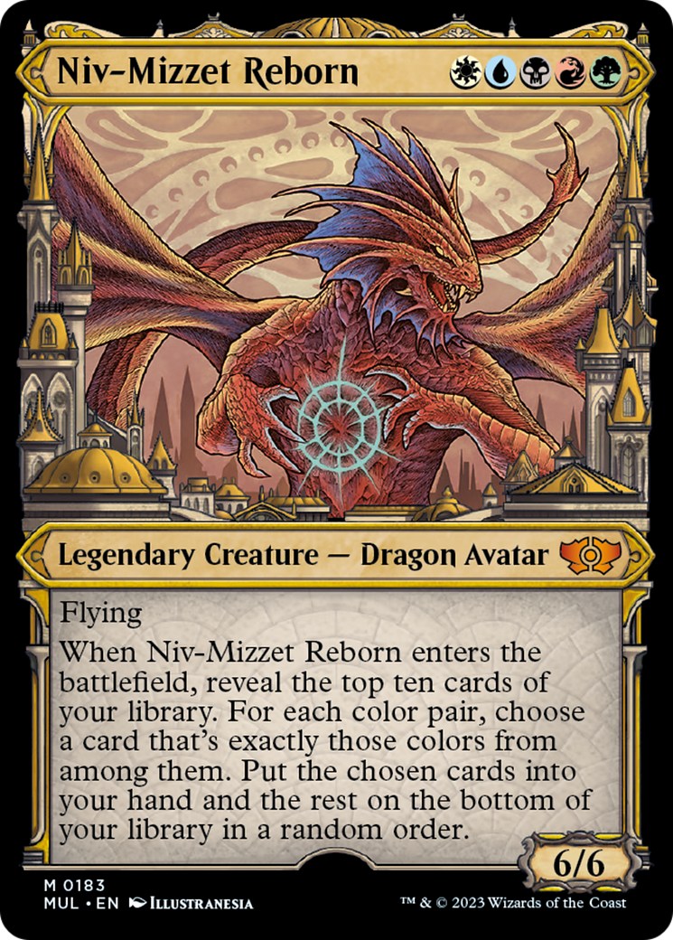 Niv-Mizzet Reborn (Halo Foil) [Multiverse Legends] MTG Single Magic: The Gathering | Red Claw Gaming