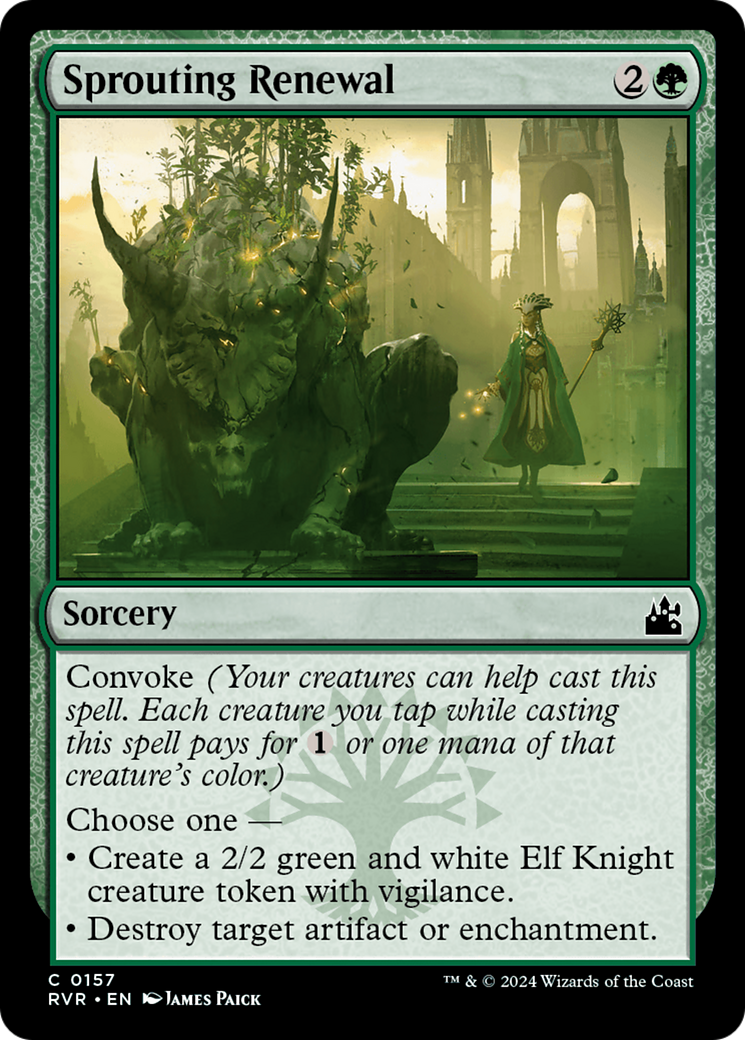 Sprouting Renewal [Ravnica Remastered] MTG Single Magic: The Gathering | Red Claw Gaming