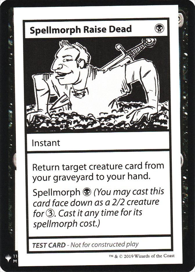 Spellmorph Raise Dead [Mystery Booster Playtest Cards] MTG Single Magic: The Gathering | Red Claw Gaming