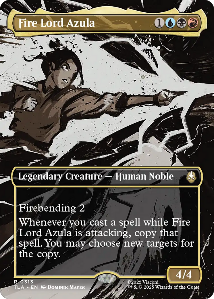 Fire Lord Azula (0313) (Borderless) [Avatar: The Last Airbender] MTG Single Magic: The Gathering | Red Claw Gaming