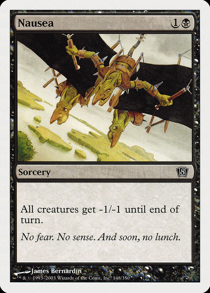 Nausea [Eighth Edition] MTG Single Magic: The Gathering | Red Claw Gaming