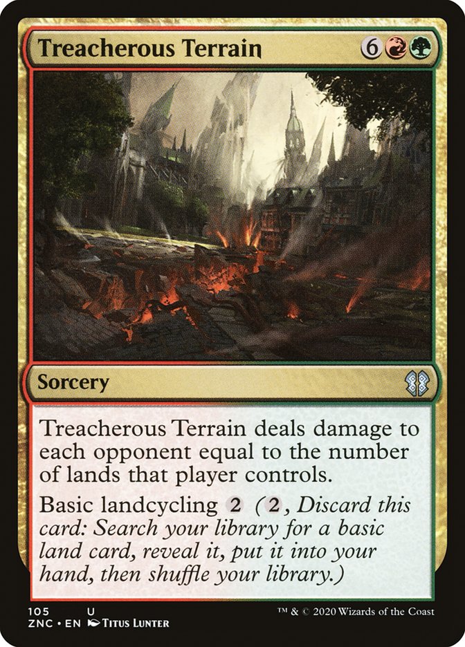 Treacherous Terrain [Zendikar Rising Commander] MTG Single Magic: The Gathering | Red Claw Gaming