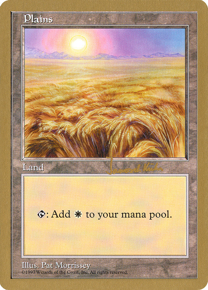 Plains (jk432) (Janosch Kuhn) [World Championship Decks 1997] MTG Single Magic: The Gathering | Red Claw Gaming