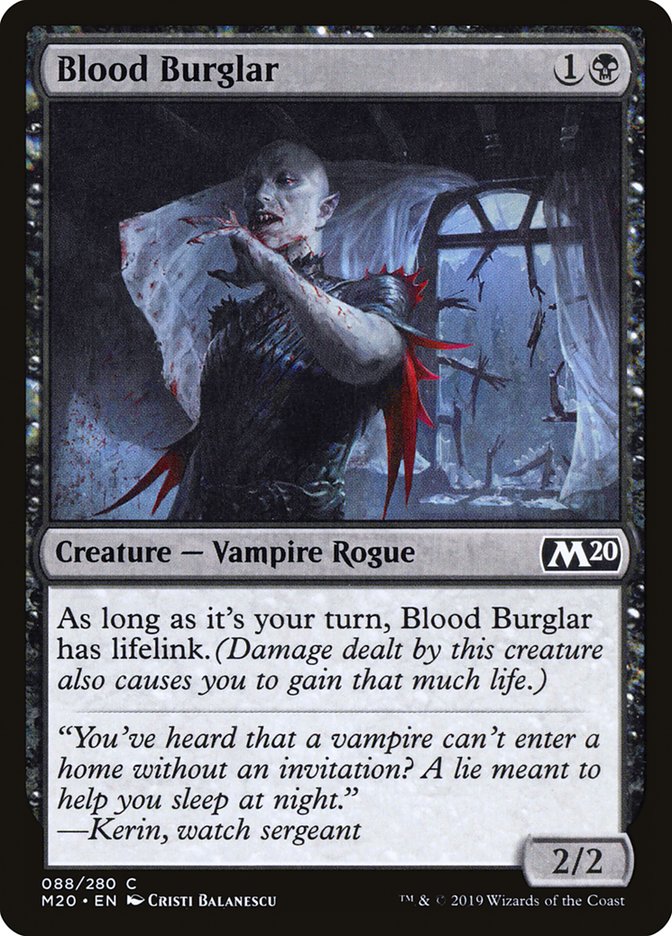 Blood Burglar [Core Set 2020] MTG Single Magic: The Gathering | Red Claw Gaming