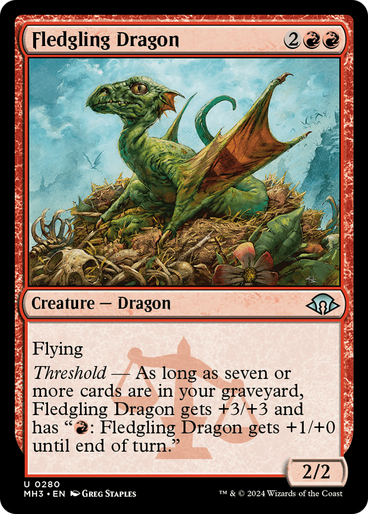 Fledgling Dragon [Modern Horizons 3] MTG Single Magic: The Gathering    | Red Claw Gaming