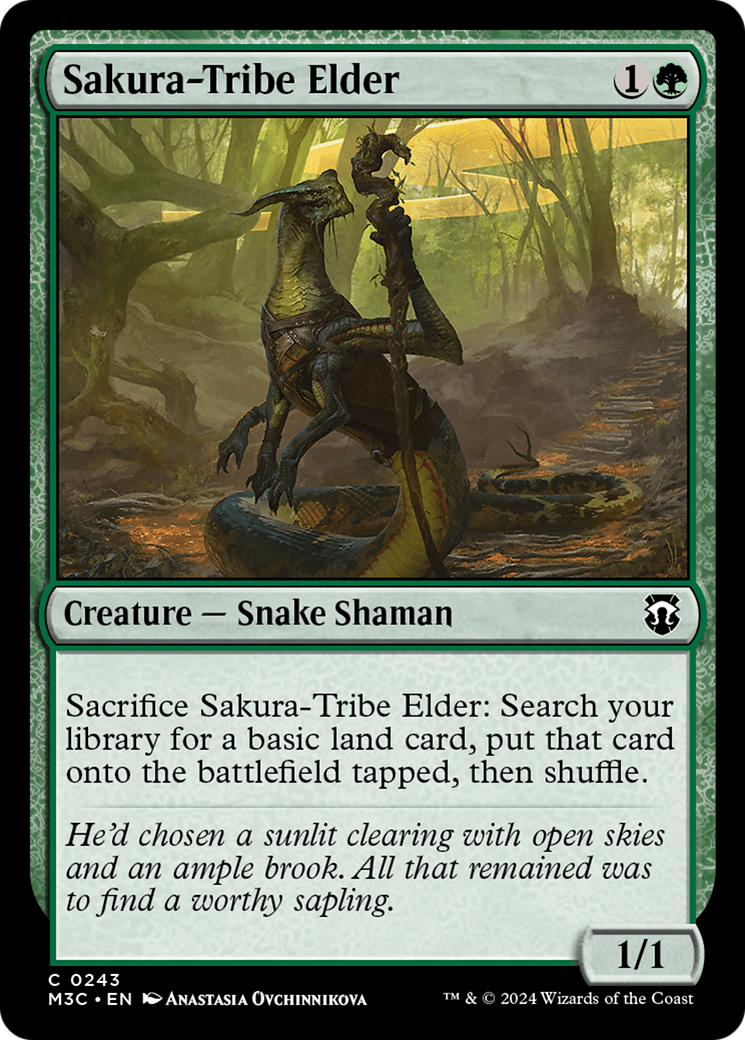 Sakura-Tribe Elder (Ripple Foil) [Modern Horizons 3 Commander] MTG Single Magic: The Gathering | Red Claw Gaming
