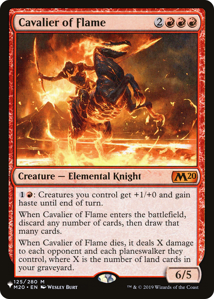 Cavalier of Flame [The List] MTG Single Magic: The Gathering | Red Claw Gaming