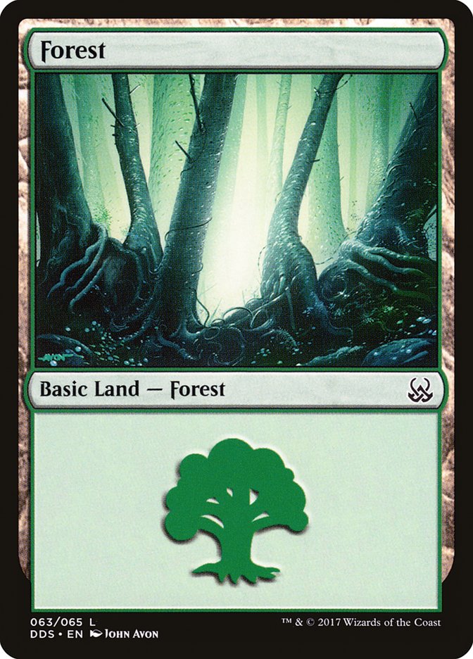 Forest (63) [Duel Decks: Mind vs. Might] MTG Single Magic: The Gathering | Red Claw Gaming