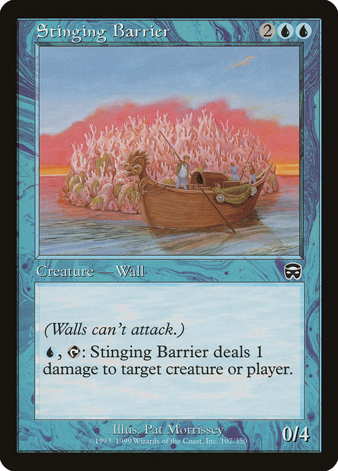 Stinging Barrier [Mercadian Masques] MTG Single Magic: The Gathering | Red Claw Gaming