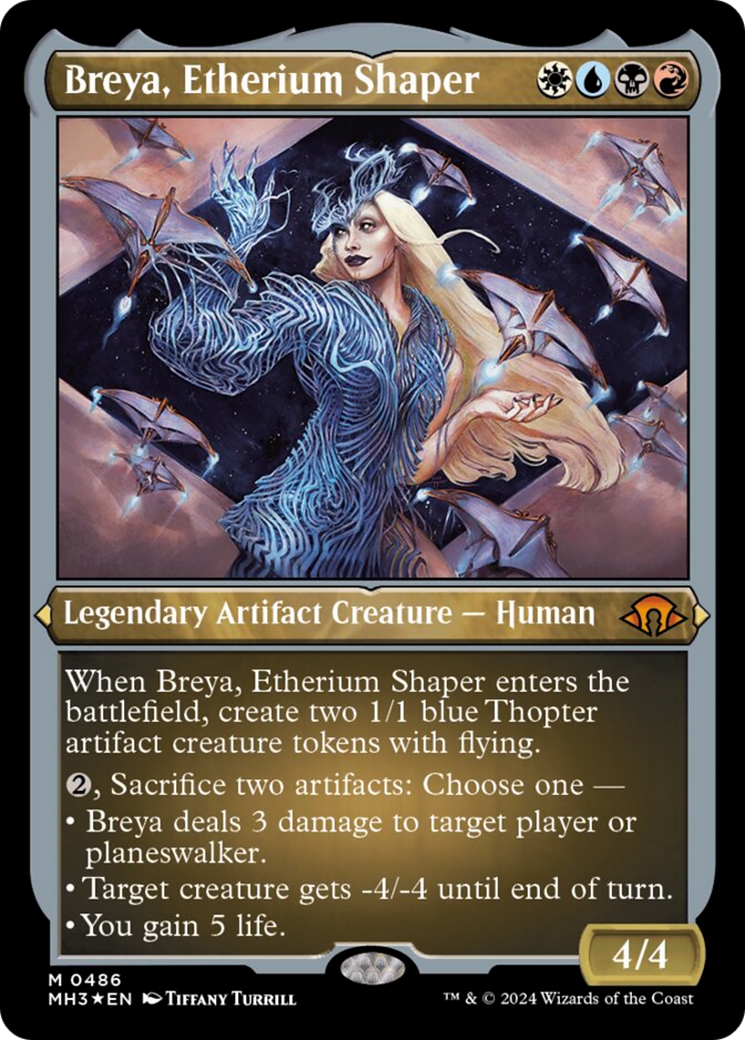 Breya, Etherium Shaper (Foil Etched) [Modern Horizons 3] MTG Single Magic: The Gathering    | Red Claw Gaming