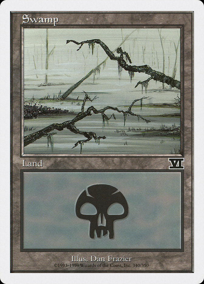 Swamp (340) [Classic Sixth Edition] MTG Single Magic: The Gathering | Red Claw Gaming