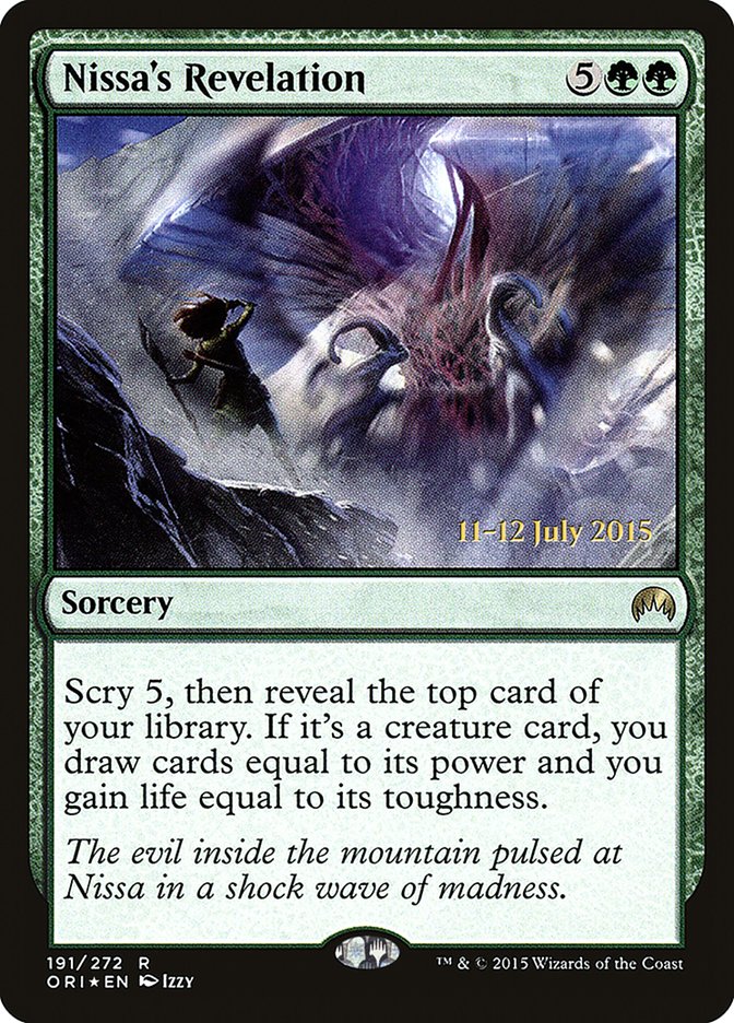 Nissa's Revelation [Magic Origins Prerelease Promos] MTG Single Magic: The Gathering | Red Claw Gaming
